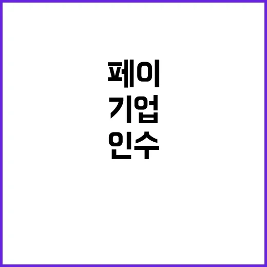 카카오페이 해외기업 인수 가능성에 주목!