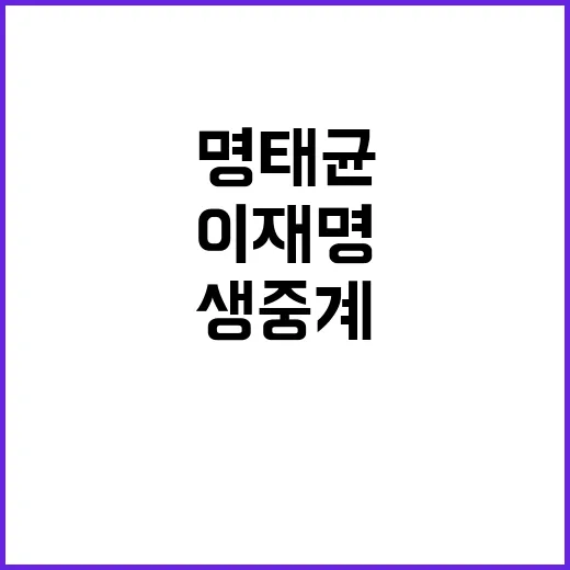 이재명 재판 생중계 국힘 명태균·김여사 궁지!