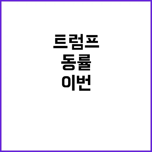 트럼프 이번엔 동률! 유권자 6명 심상치 않다!