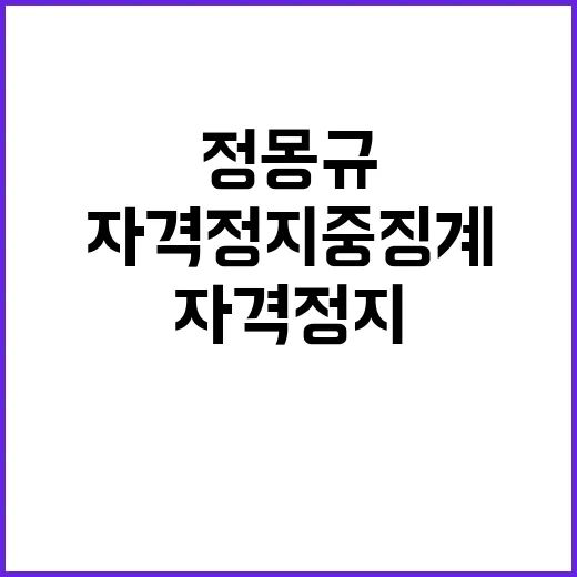 정몽규 자격정지 중…