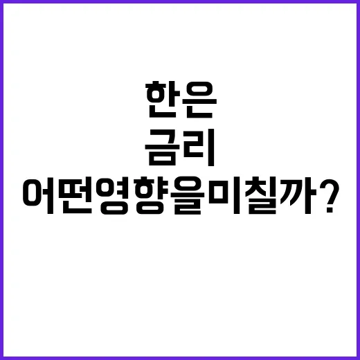 고환율 한은 금리 결정에 어떤 영향을 미칠까?