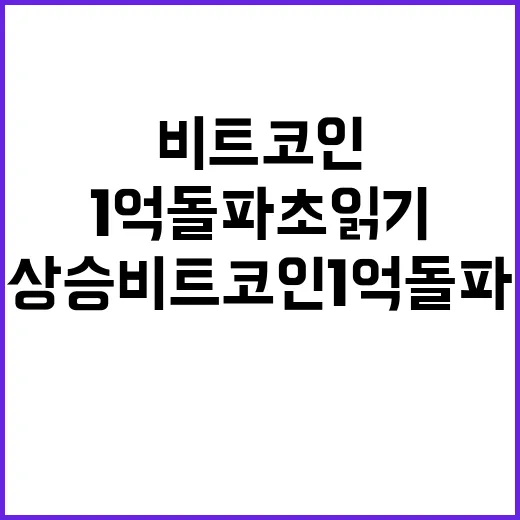 테슬라 수직 상승 비트코인 1억 돌파 초읽기!