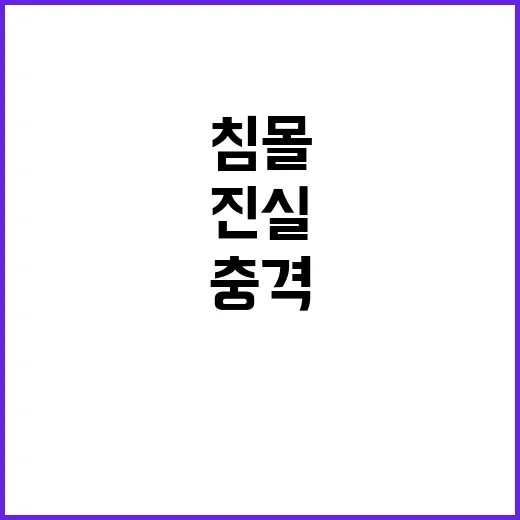 금성호 침몰 고등어가 이유? 충격 진실 공개!