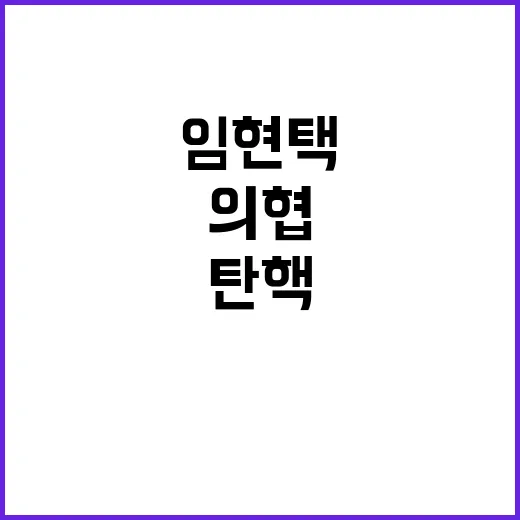 임현택 탄핵… 의협의 미래는 무엇인가?