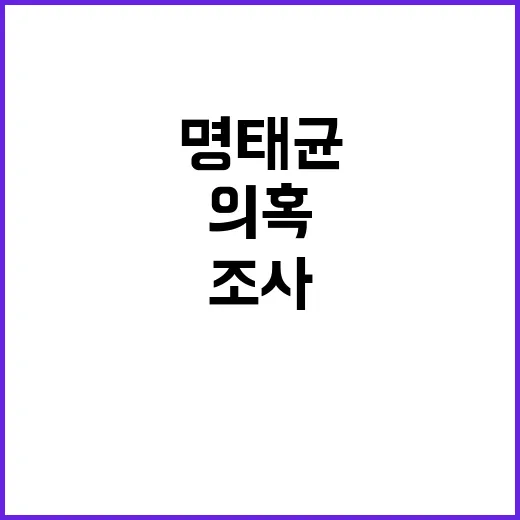 명태균 의혹 신병 …