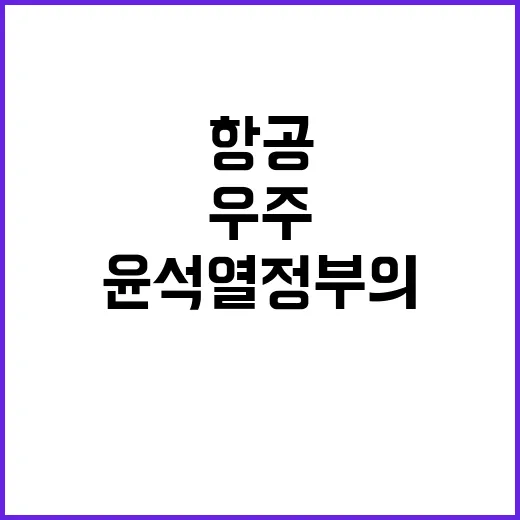 우주항공 성과 윤석…