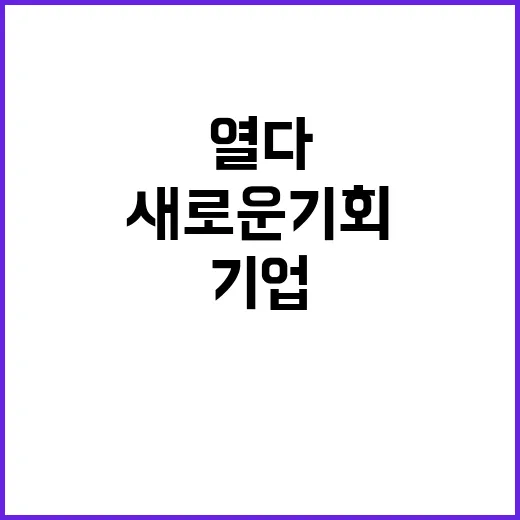 해외활동 국민과 기업의 새로운 기회 열다!