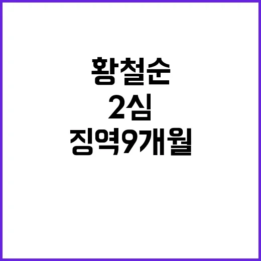 폭행 사건 황철순 2심 징역 9개월 감형!