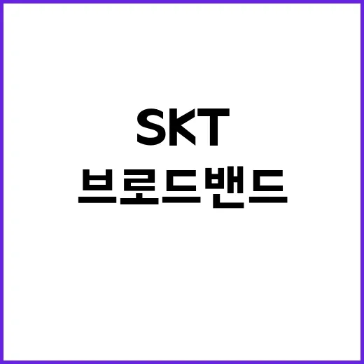 SKT 브로드밴드 시너지 강화로 IPO 대신 결정!