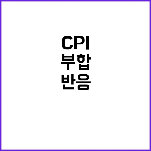 CPI 부합 시장 반응 없던 이유는 무엇인가?