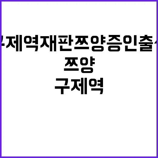 구제역 재판 쯔양 증인 출석 소식 공개!