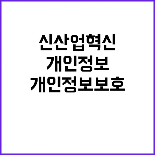 개인정보 보호 “신산업 혁신과 안전성 동시 확보하는 방법”