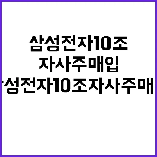 삼성전자 10조 자…