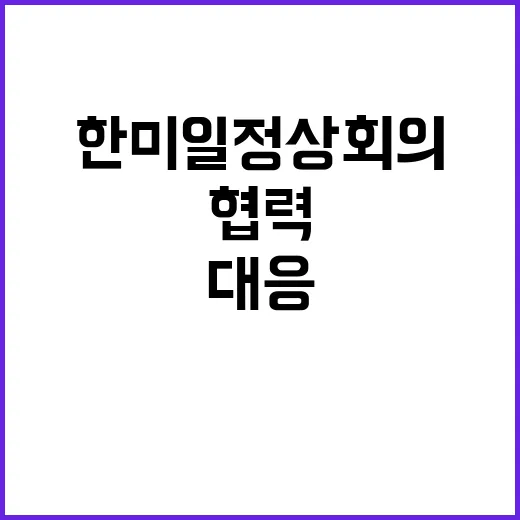 한미일 정상회의 협력 사무소 출범과 북 대응 강화!