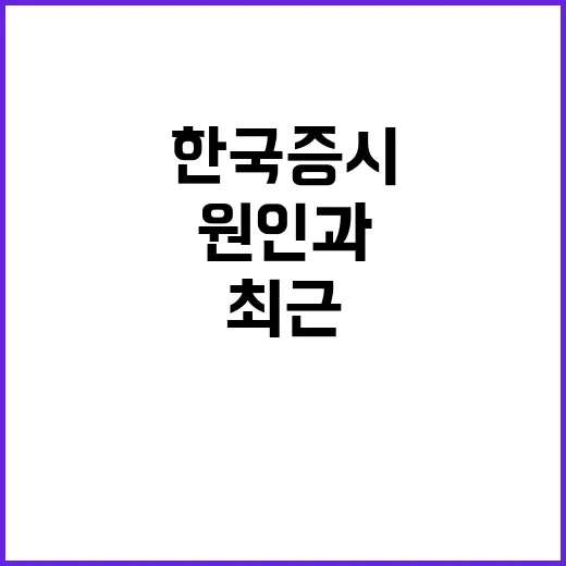 한국 증시 최근 낙폭 원인과 차분한 시각 필요