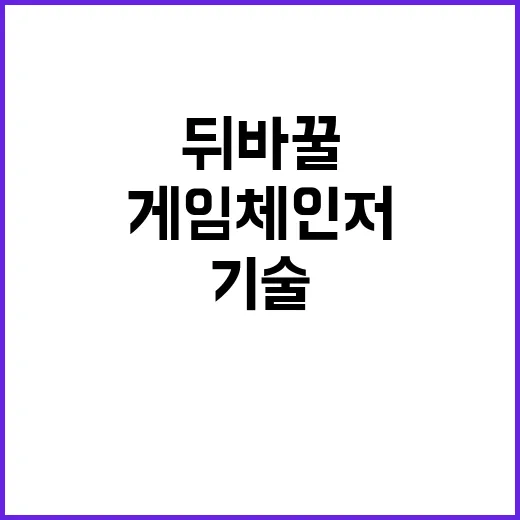 ‘게임체인저’ 기술…