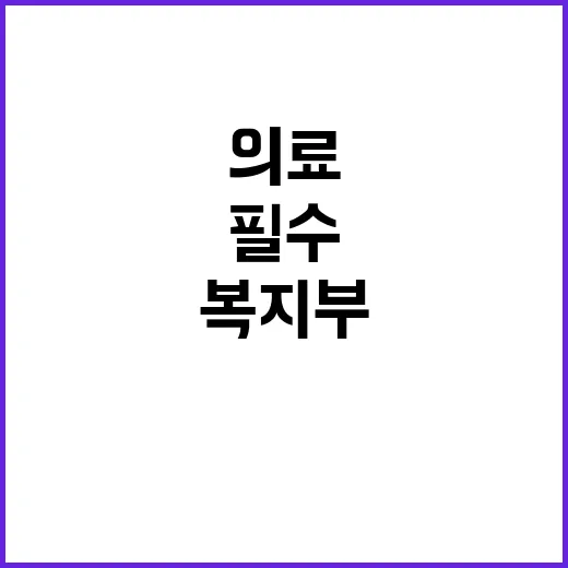 필수의료 개선 복지…