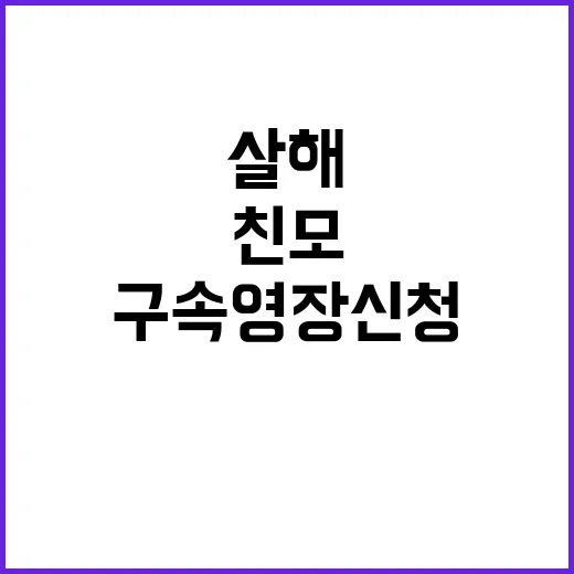 살해 사건 친모 구…