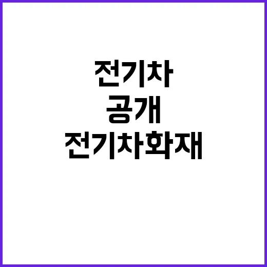 전기차 화재 물 드…