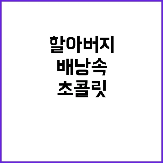 초콜릿 발견…할아버…