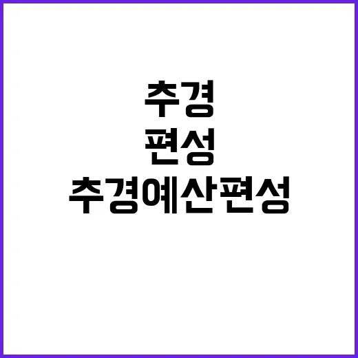 “추경예산 편성 기재부의 진짜 입장은?”