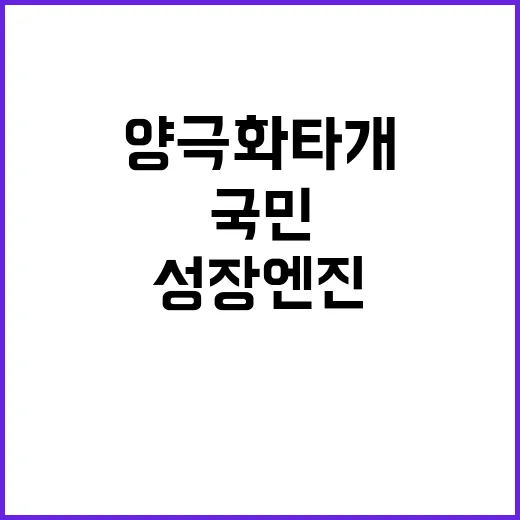 양극화 타개 국민 …