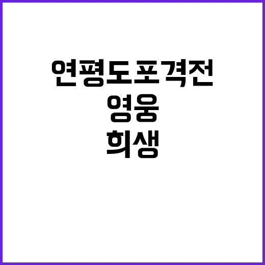 연평도 포격전 영웅…