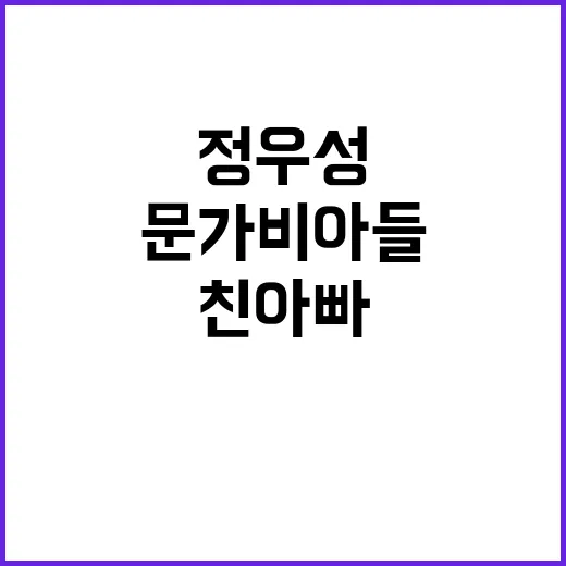 정우성 문가비 아들 친아빠의 놀라운 과거!