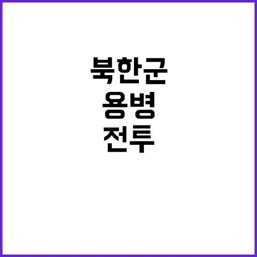 쿠르스크 전투 북한군과 용병의 숨막히는 대결!