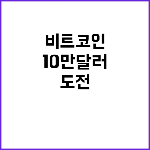 비트코인 10만 달러 도전 이제 실패할까?