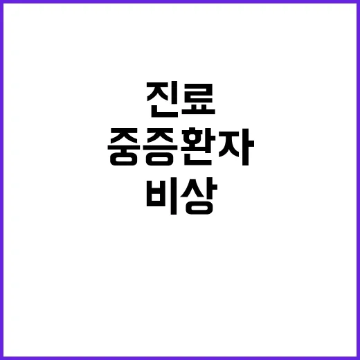 겨울철 비상진료체계…