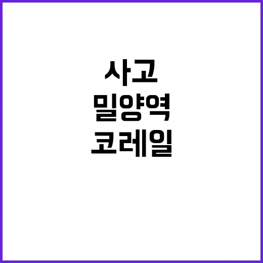 밀양역 사고 코레일 직원들 벌금형 확정!