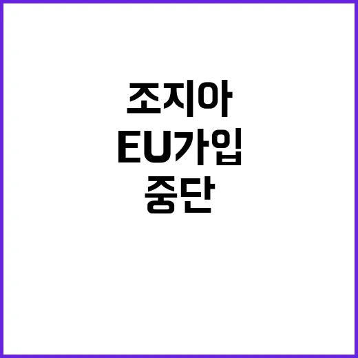 조지아 EU 가입 협상 중단 시위…43명 체포!