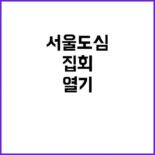 ‘윤석열 탄핵’ 집회의 열기 서울 도심에서 만나다!