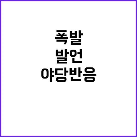 폭설 한동훈 발언에…