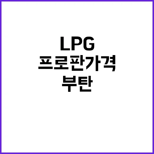 LPG 인상 부탄 프로판 가격 상승 예고!