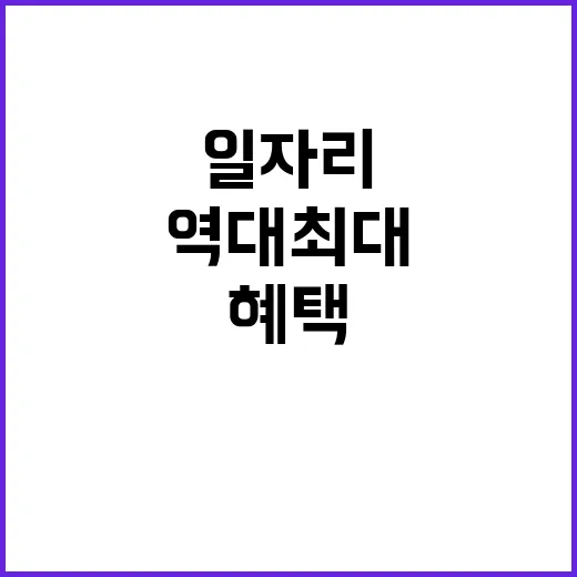 일자리 사업 109…