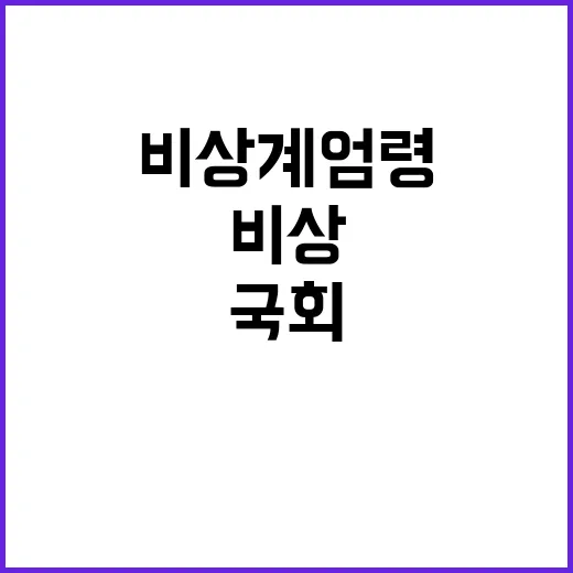 비상계엄령 국회 출입 금지의 현장 공개!