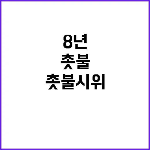 촛불 시위 8년 만…