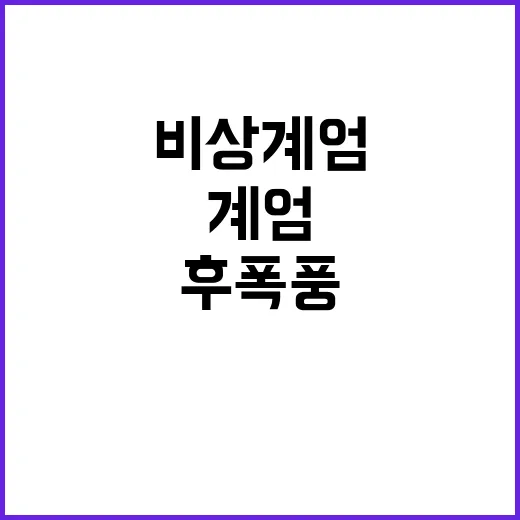 비상계엄 후폭풍 야당 공세에 긴장 고조!