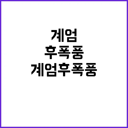 계엄 후폭풍 한 총…