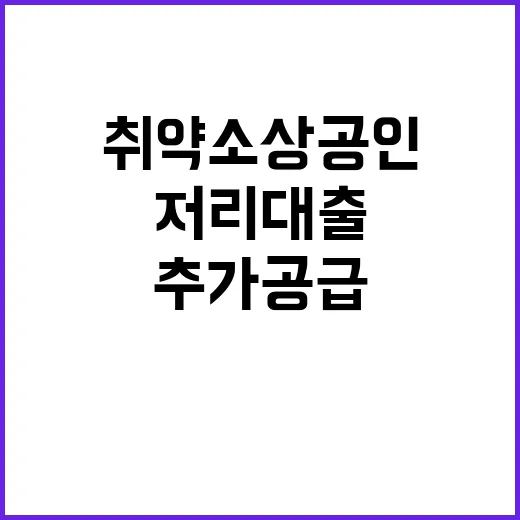 저리대출 추가 공급…