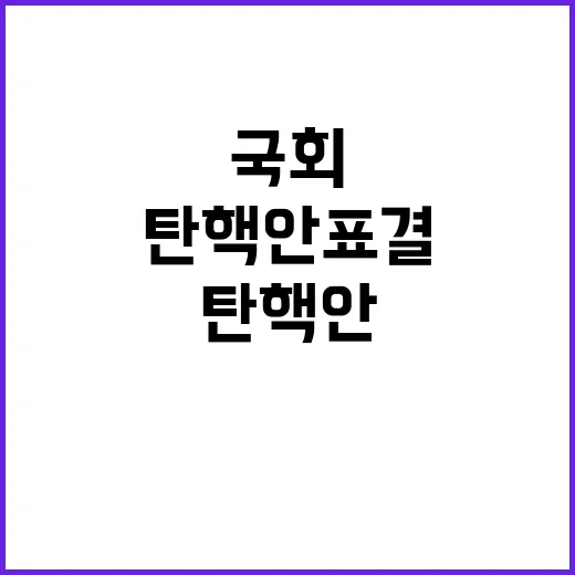 탄핵안 표결 이 시각 국회 상황은?