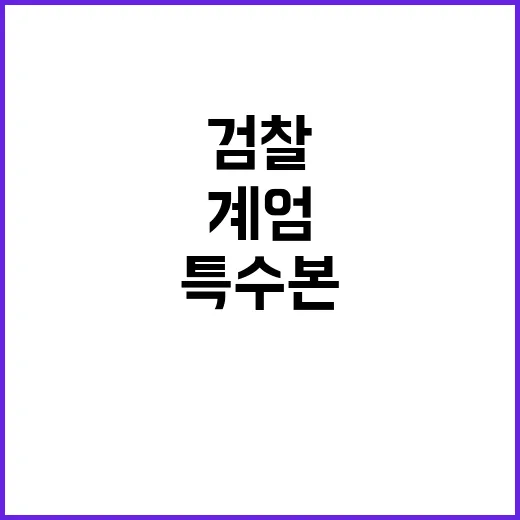 계엄 수사 검찰 특…