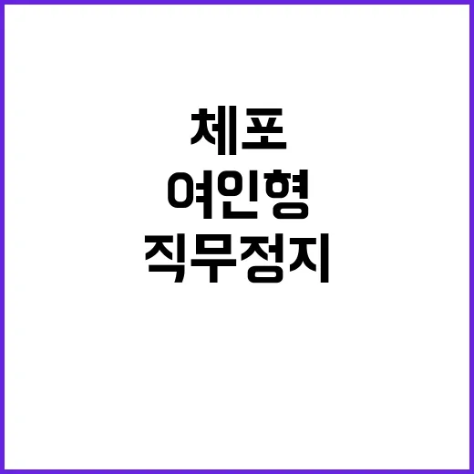 체포 여인형 방첩사…