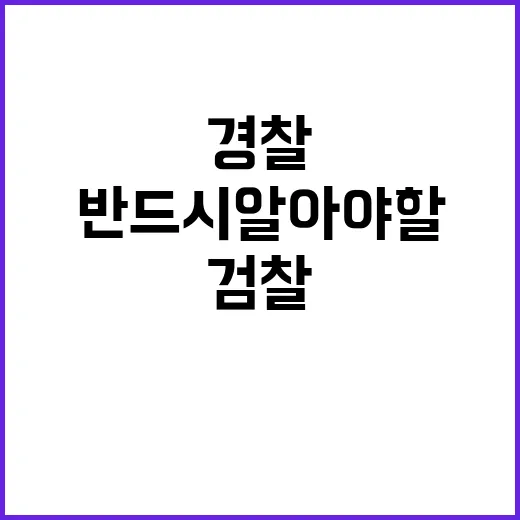 검찰과 경찰 공수처…