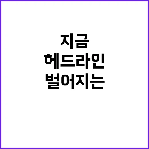 헤드라인 지금 벌어지는 사건들 꼭 확인하세요!