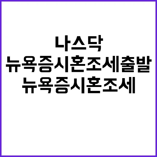 나스닥 신기록 뉴욕…