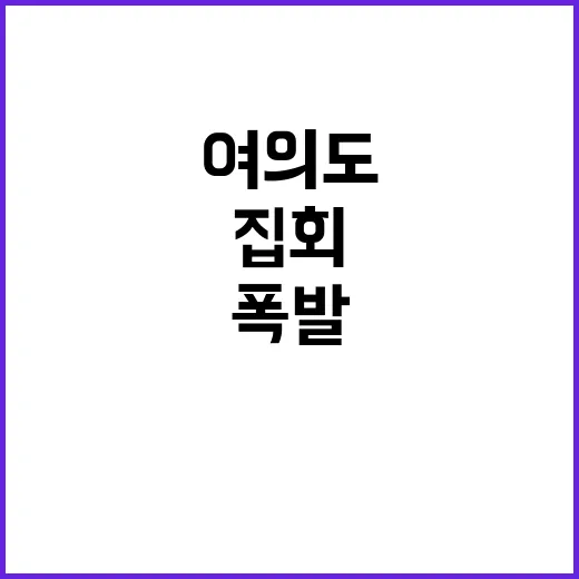 여의도 집회 20대…