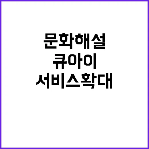 큐아이 문화해설 서…